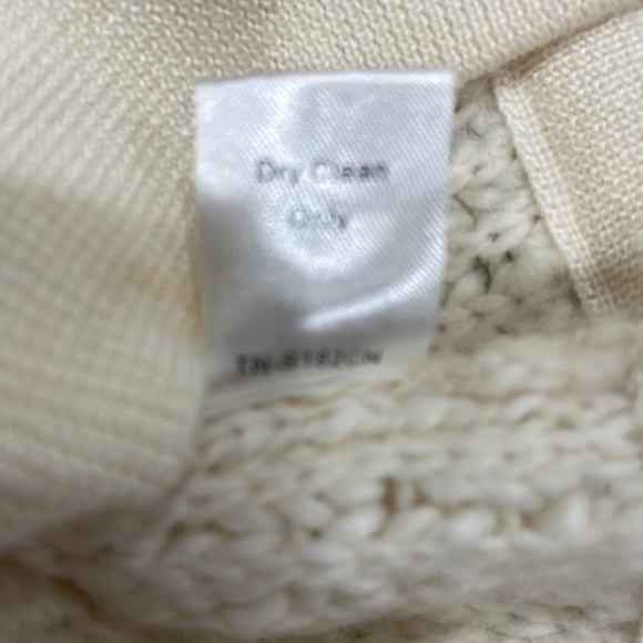 Townsen Popcorn Knit Raglan Sleeve Crew Neck Sweater SZ S Grey Cream - Picture 5 of 5